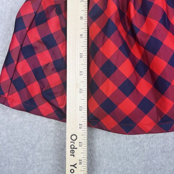 Cat and Jack Baby Dress 6-9 Months Red Check Plaid Ruffle Lined Gown Party - Picture 10 of 13